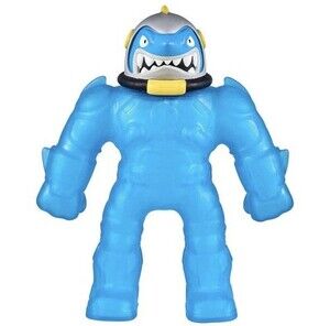 Blue Shark Stretch Heroes Goo Jit Zu Galaxy Attack Air Vac Thrish Pump Power 6”